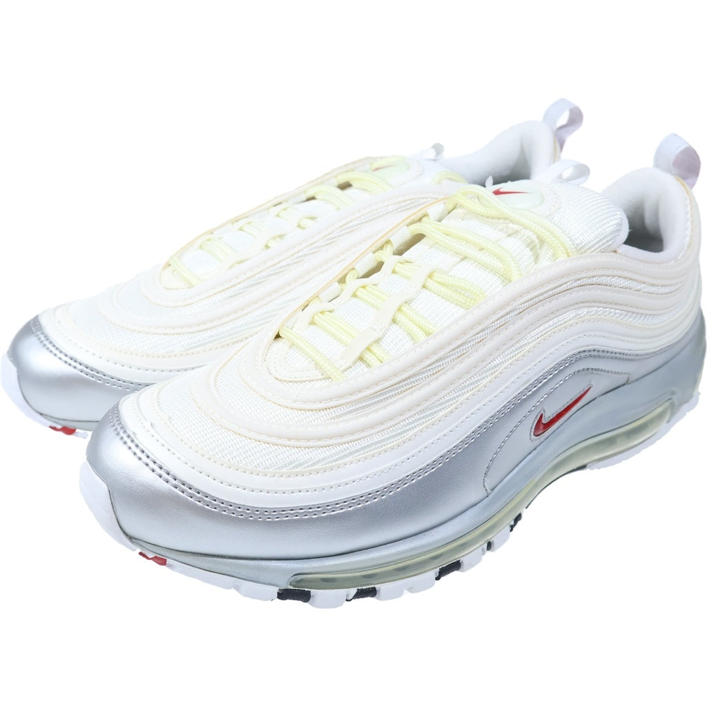 NIKE(ナイキ) AIR MAX 97 QS METALLIC SILVER WHITE AT5458-100 エアマックス97 メタリックシルバー ローカットスニーカー ホワイト/シルバー US11/29cm