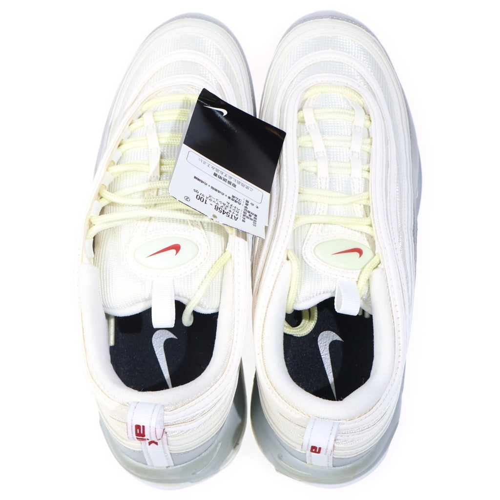 NIKE(ナイキ) AIR MAX 97 QS METALLIC SILVER WHITE AT5458-100 エアマックス97 メタリックシルバー ローカットスニーカー ホワイト/シルバー US11/29cm