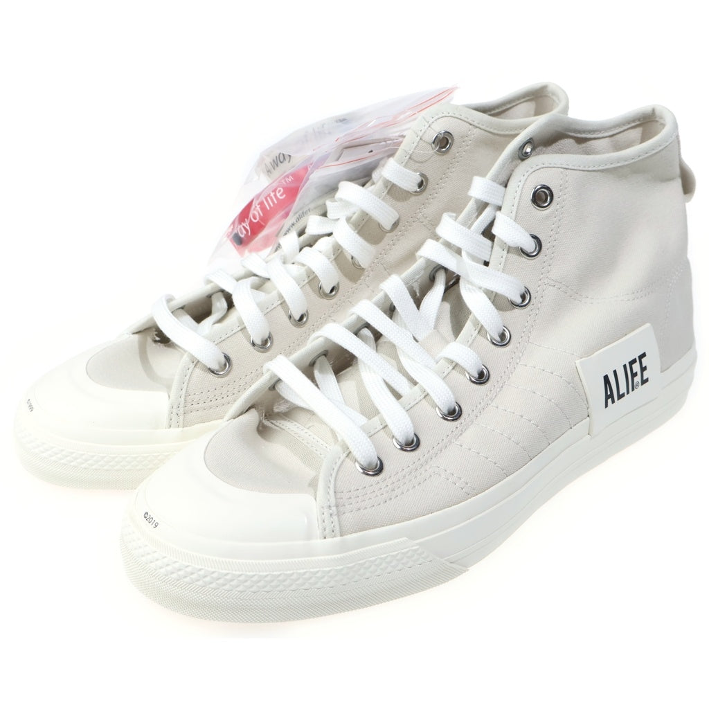 adidas(アディダス) ×ALIFE CONSORTIUM NIZZA HI エーライフ コンソーシアム ニッツァ ハイカットスニーカー ホワイト US11.5/29.5cm G27820