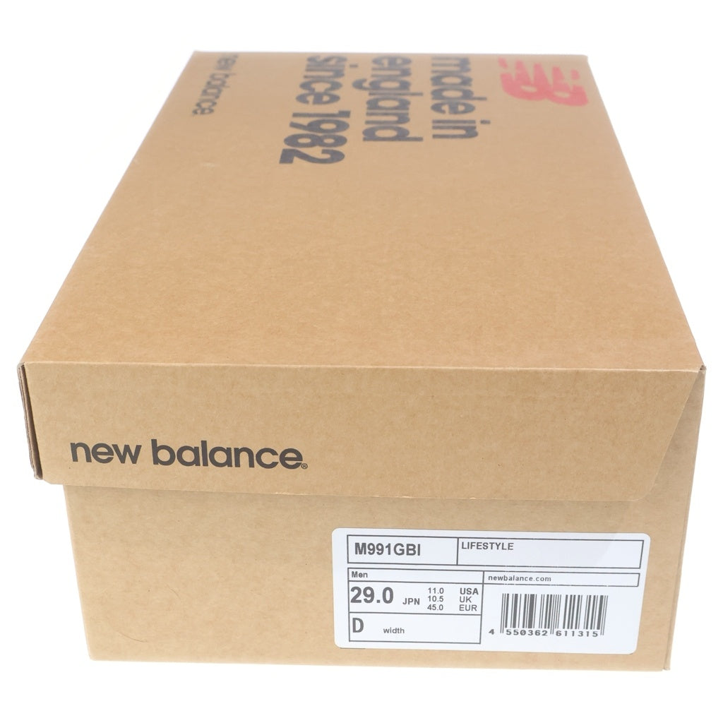 New Balance(ニューバランス) M991GBI レザー ローカットスニーカー ブラウン US11/29cm