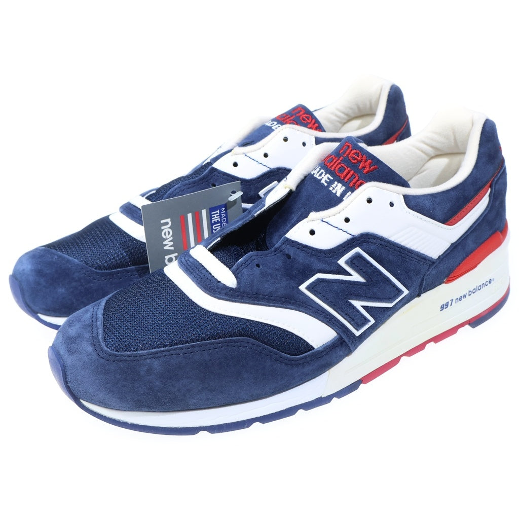 New Balance(ニューバランス) M997CYON スウェードレザー メッシュ ローカットスニーカー ネイビー US11/29cm