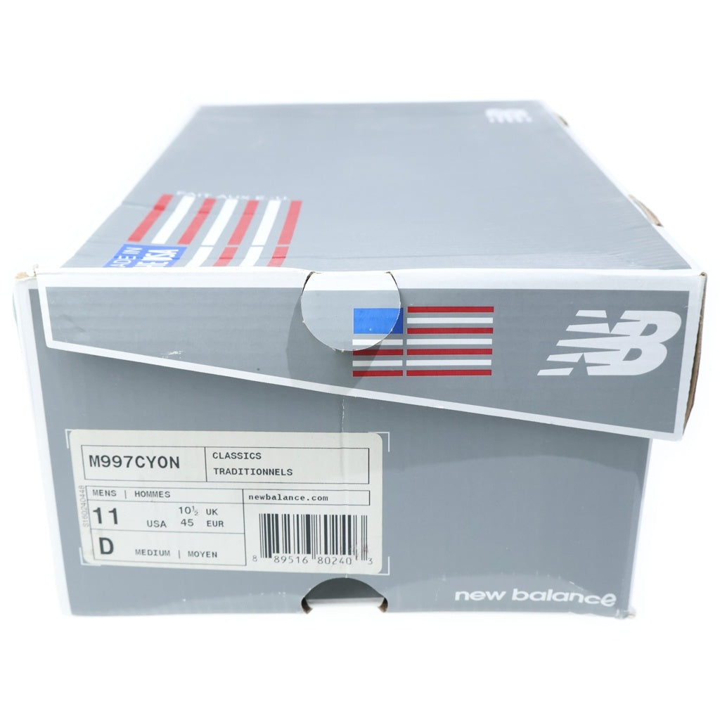 New Balance(ニューバランス) M997CYON スウェードレザー メッシュ ローカットスニーカー ネイビー US11/29cm