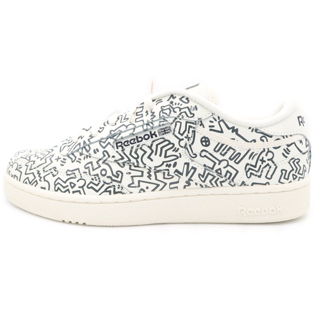 Reebok(リーボック) ×KEITH HARING CLASSIC CLUB C キースへリング クラシック クラブC ローカットスニーカー ホワイト/ブラック US11/29cm GZ1458