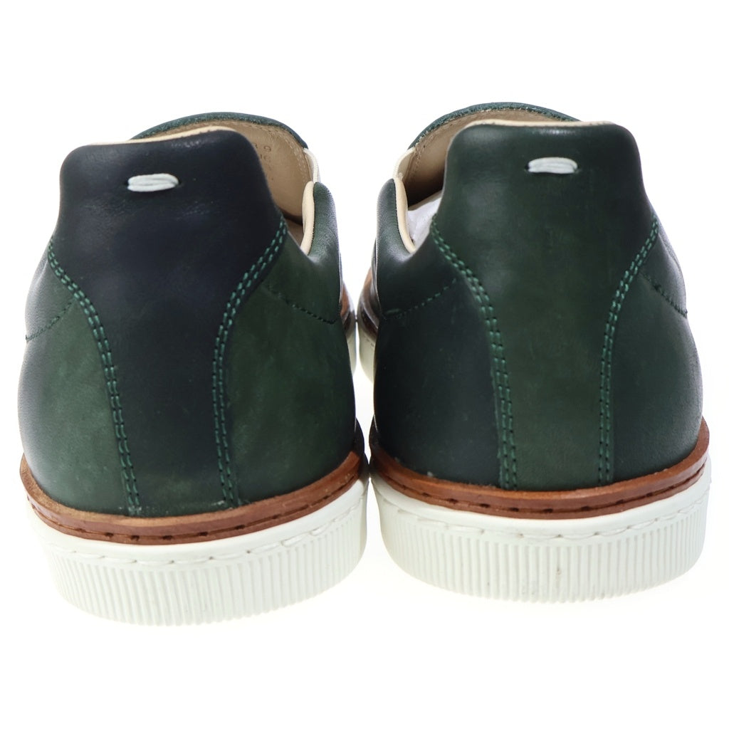 Martin Margiela 22(マルタンマルジェラ) レザー スリッポン ローカットスニーカー ダークグリーン S37WS0177