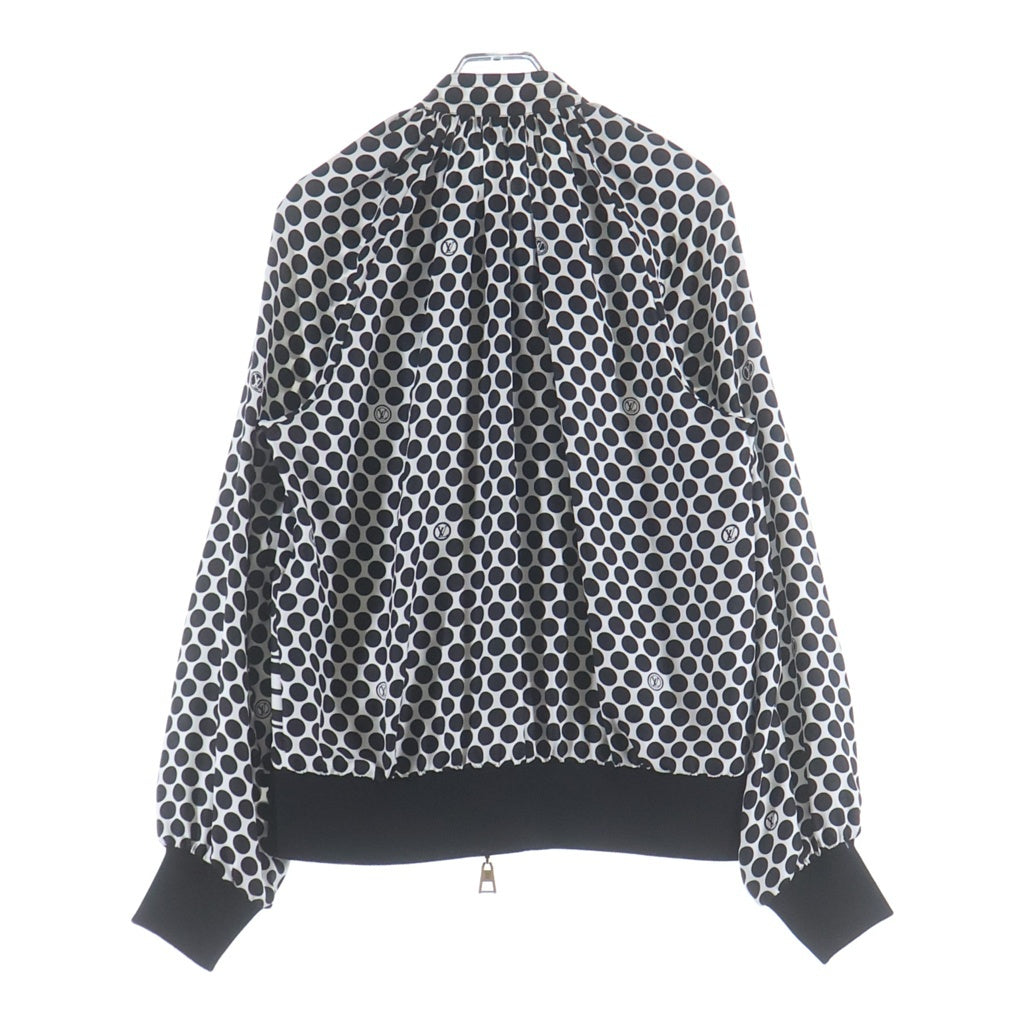 LOUIS VUITTON(ルイヴィトン) 22AW LV ドット総柄 ジップアップ ジャケット ホワイトブラック レディース RW222J J19 FNJA01
