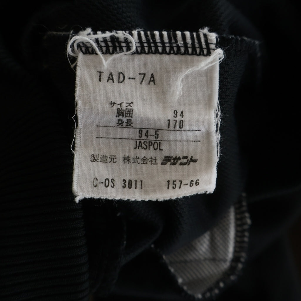 adidas(アディダス) 80S VINTAGE ヴィンテージ 西ドイツ デサント ジャージ トラックジャケット ブラック TAD-7A