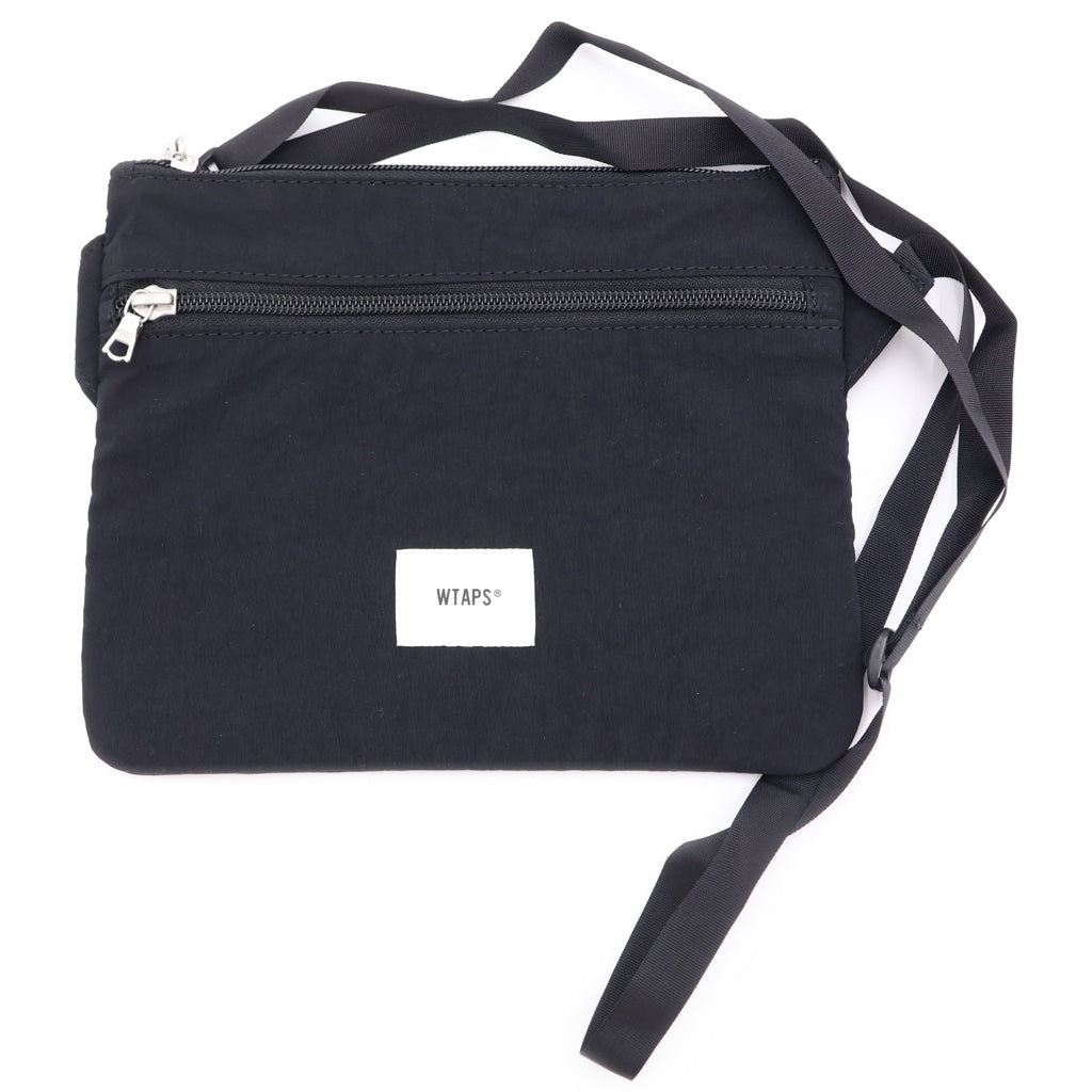 WTAPS(ダブルタップス) 24AW ロゴパッチ ショルダーバッグ ポーチ ブラック