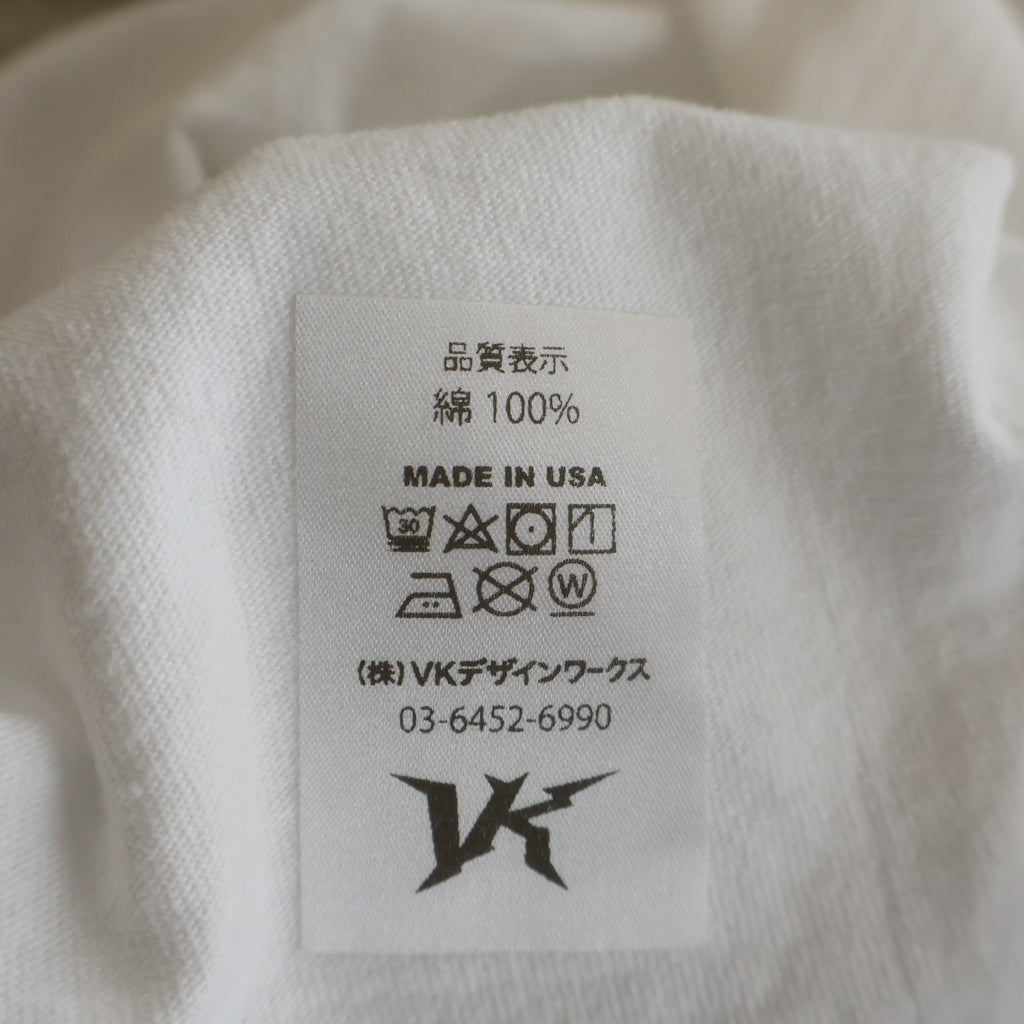 WASTED YOUTH(ウェイステッドユース) ×Budweiser Tee バドワイザー プリント クルーネック 半袖Tシャツ カットソー ホワイト