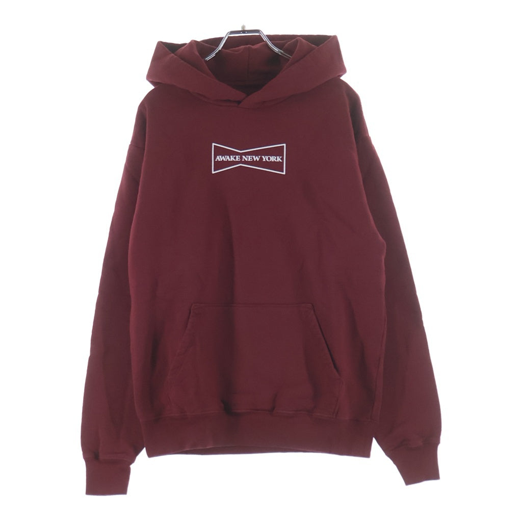 AWAKE NY(アウェイク ニューヨーク) ×Wasted Youth FLOWER CAN HOODIE ウェステッドユース フラワー キャン フーディ ロゴプリント スウェット プルオーバーパーカー レッド AWK-COM-GD004