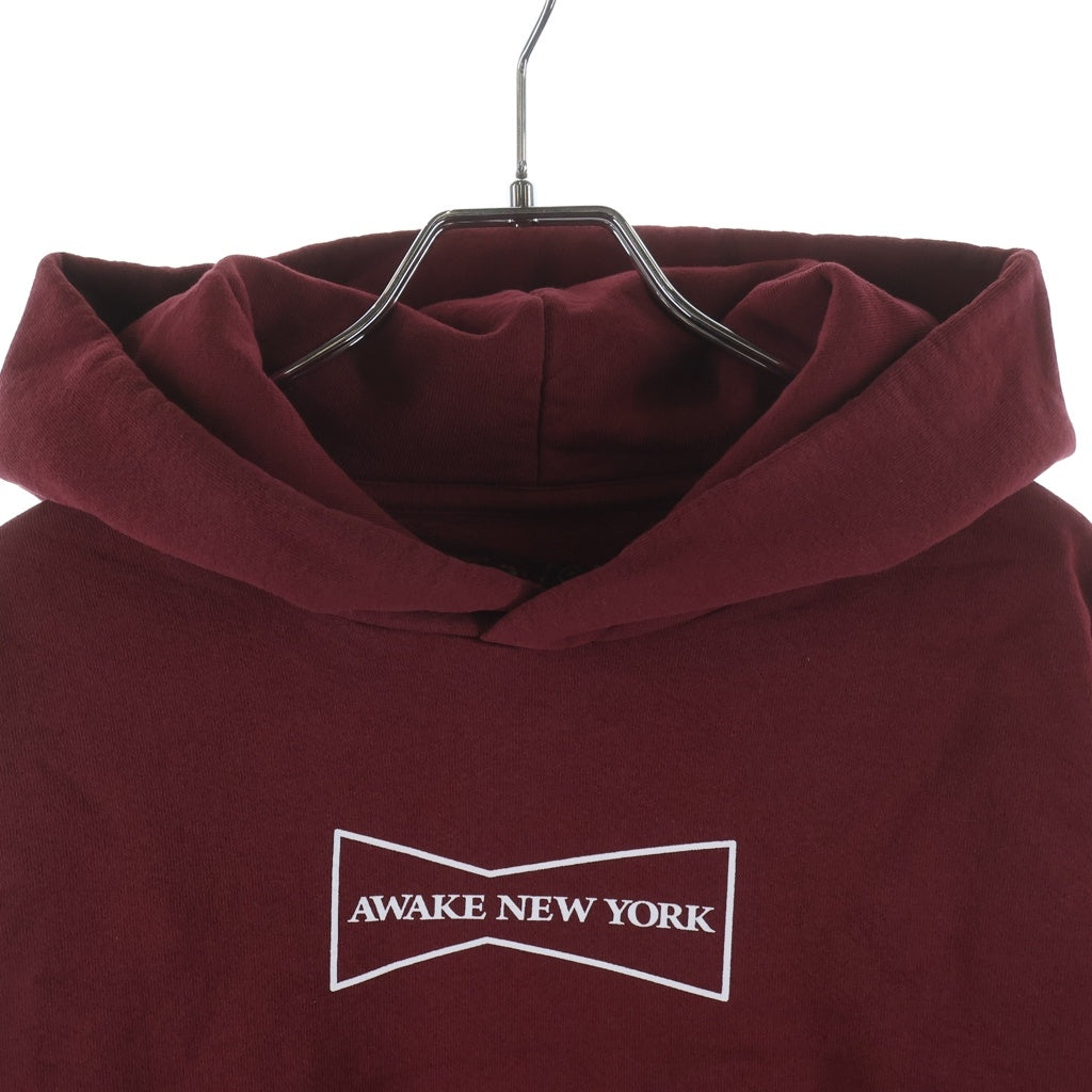 AWAKE NY(アウェイク ニューヨーク) ×Wasted Youth FLOWER CAN HOODIE ウェステッドユース フラワー キャン フーディ ロゴプリント スウェット プルオーバーパーカー レッド AWK-COM-GD004