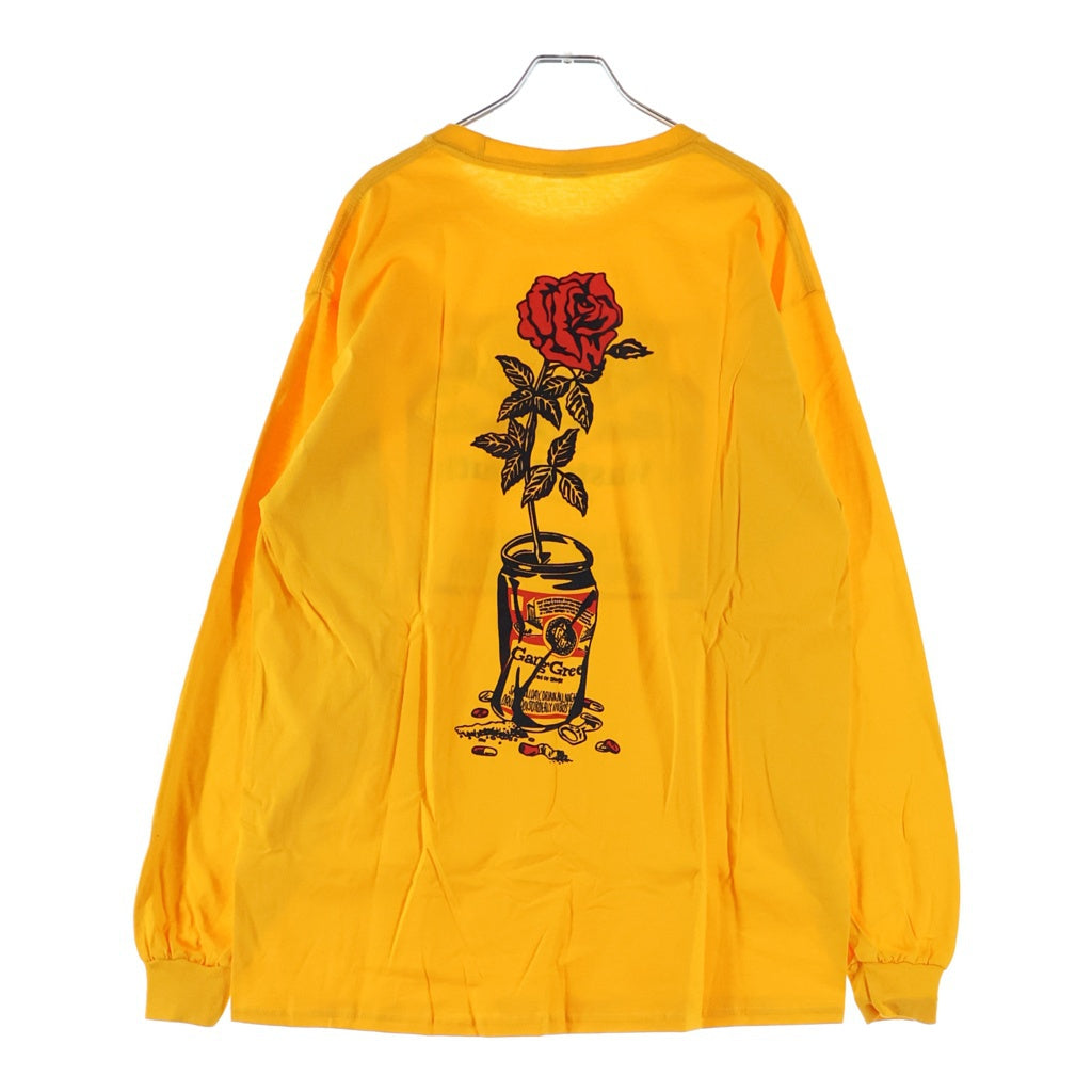 WASTED YOUTH(ウェイステッドユース) ×BREAKFAST CLUB LS Tee ブレイクファーストクラブ 長袖Tシャツ ロンT イエロー