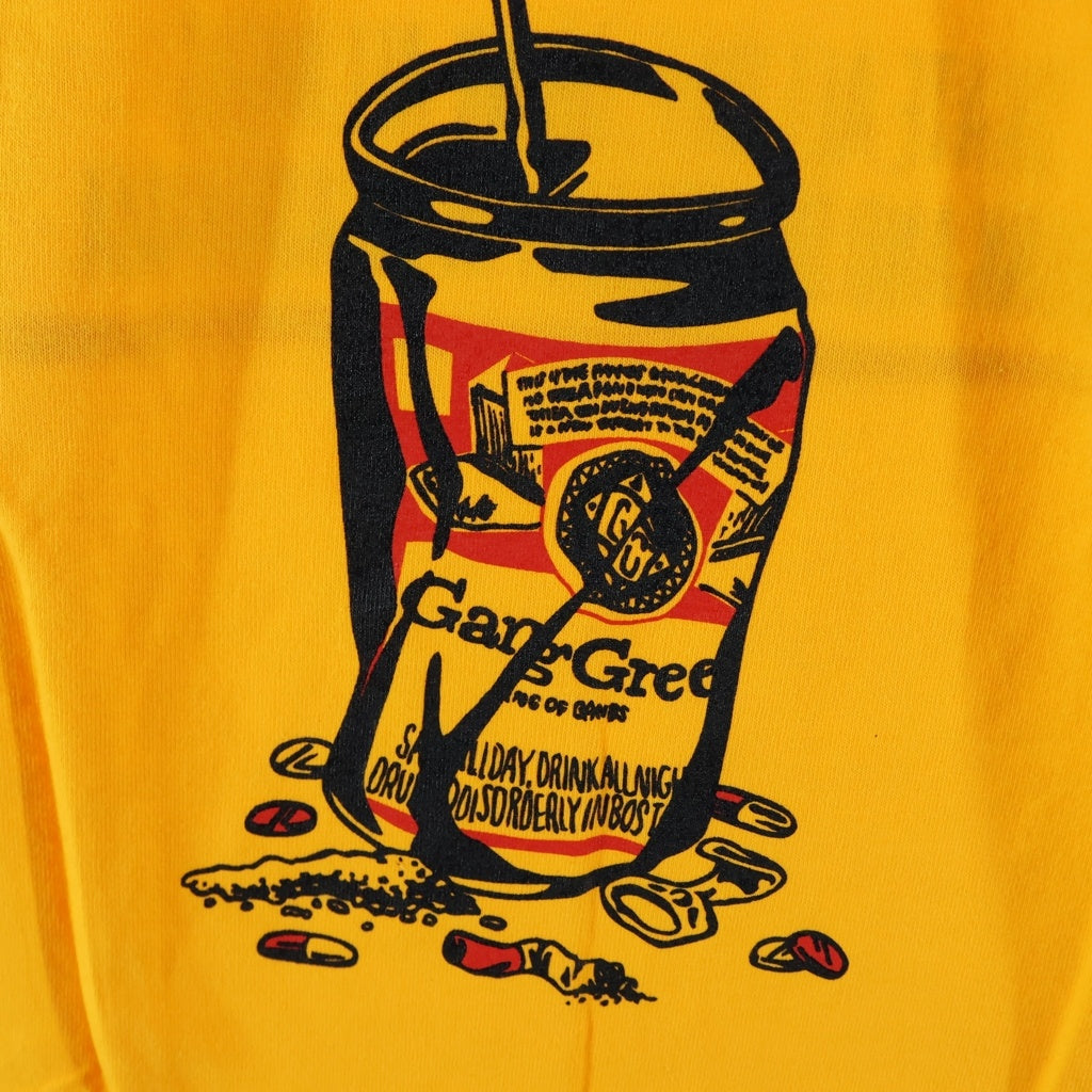 WASTED YOUTH(ウェイステッドユース) ×BREAKFAST CLUB LS Tee ブレイクファーストクラブ 長袖Tシャツ ロンT イエロー