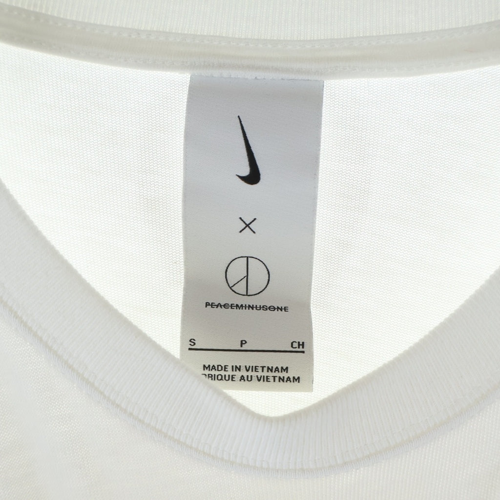 NIKE(ナイキ) ×peaceminusone NRG CF L/S TEE ピースマイナスワン バックプリント クルーネック 長袖Tシャツ カットソー ホワイト DR0097-100