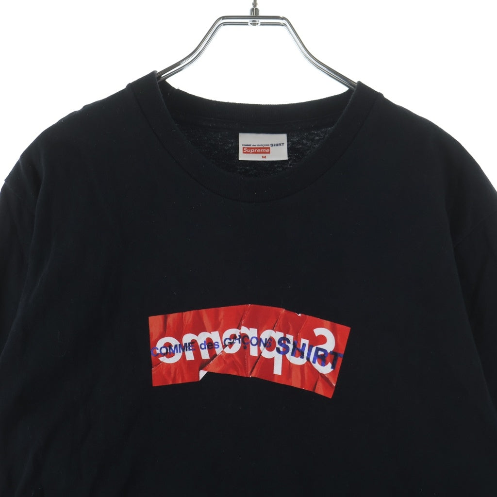 COMME des GARCONS SHIRT × SUPREME ケース Buy Supreme x Comme des Garçons Split Box Logo Tee Black - Novelship