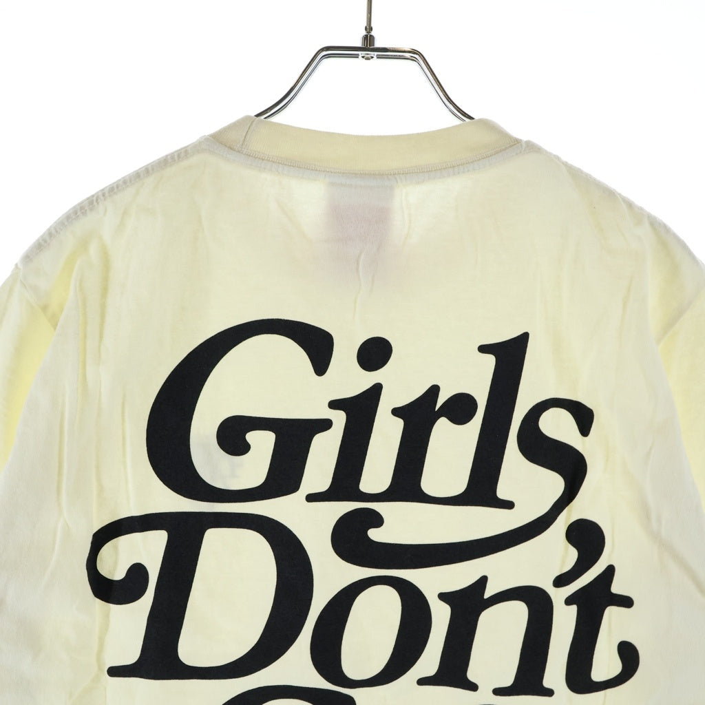 Girls Don't Cry(ガールズドントクライ) ロゴプリント クルーネック 半袖Tシャツ カットソー ホワイト