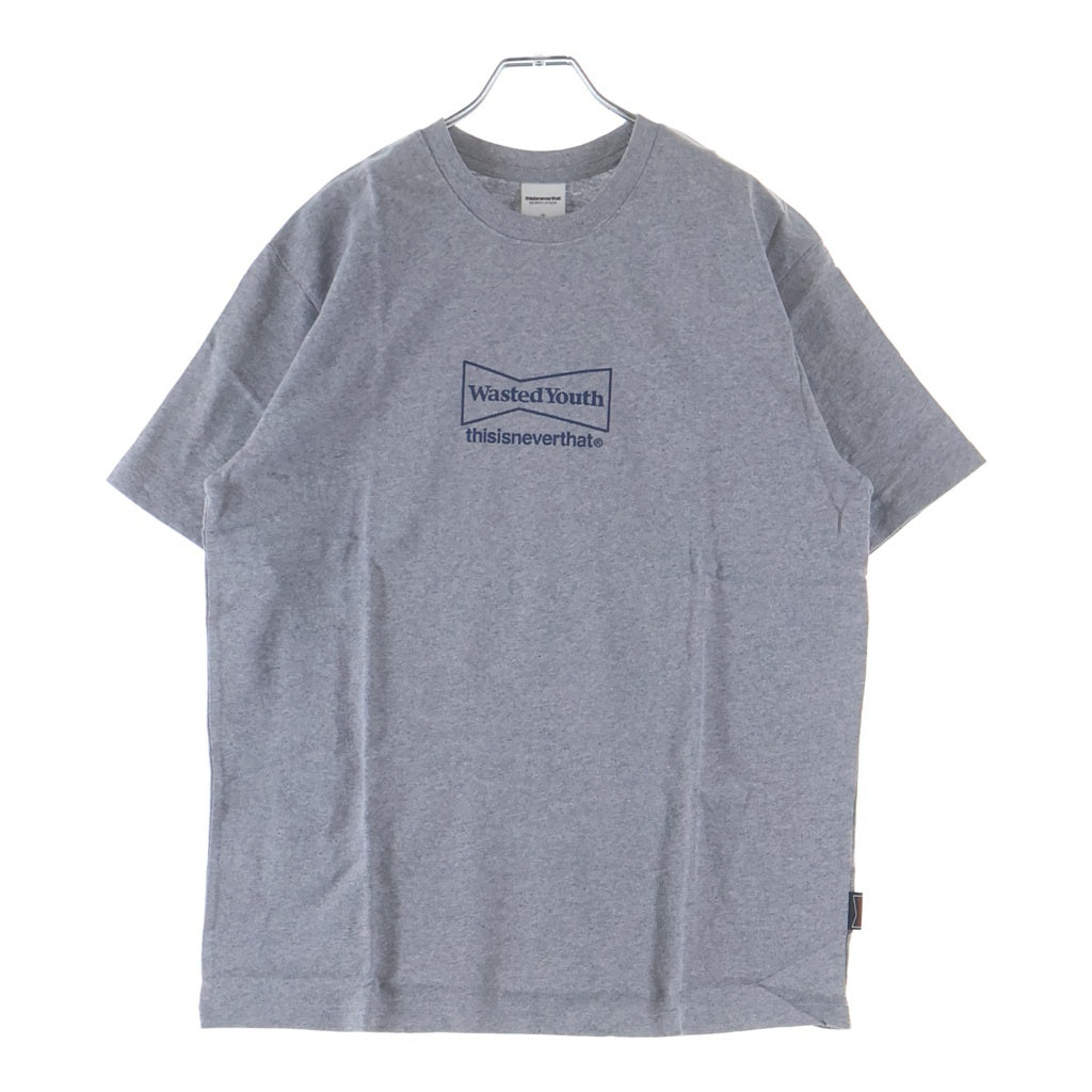 WASTED YOUTH(ウェイステッドユース) ×thisisneverthat Logo S/S Tee ディスイズネバーザット ロゴ半袖Tシャツ グレー