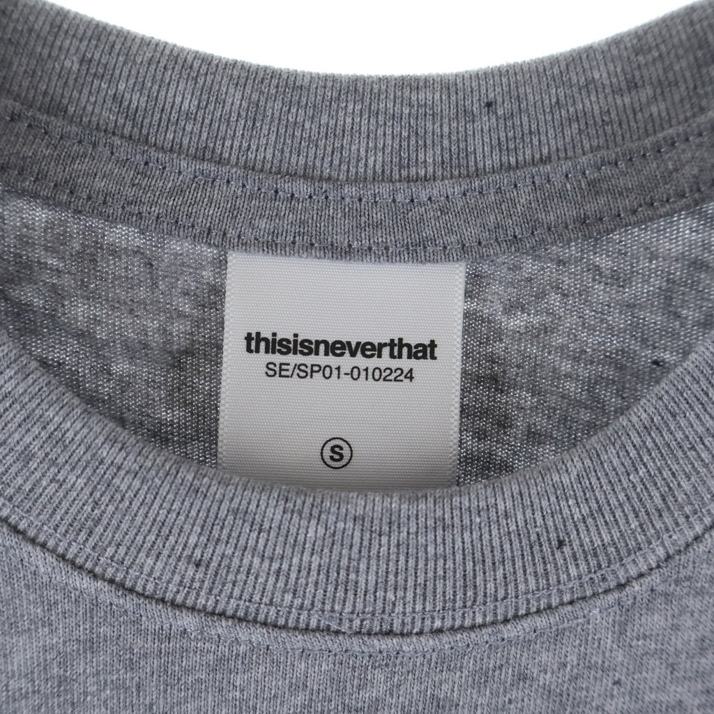WASTED YOUTH(ウェイステッドユース) ×thisisneverthat Logo S/S Tee ディスイズネバーザット ロゴ半袖Tシャツ グレー