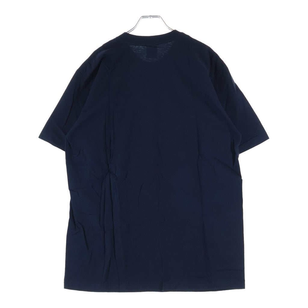 SUPREME(シュプリーム) 21SS ×KAWS Chalk Logo Tee カウズ チョーク ボックスロゴ クルーネック 半袖Tシャツ カットソー ネイビー