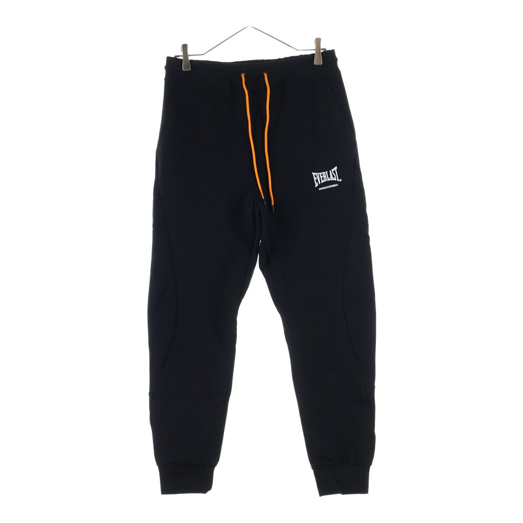 WIND AND SEA(ウィンダンシー) ×EVERLAST Jogger Pants エバーラスト ロゴプリント ジョガーパンツ ブラック WDS-EVR-05