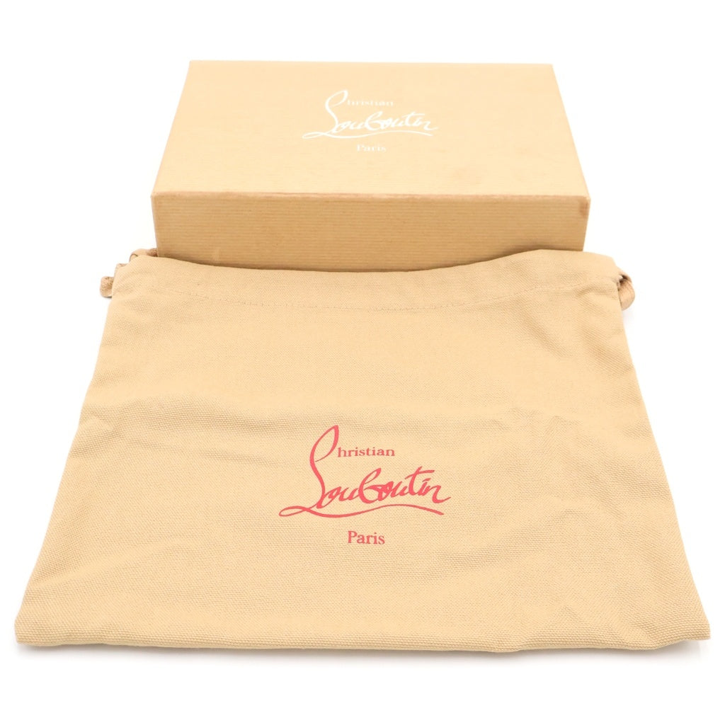 CHRISTIAN LOUBOUTIN(クリスチャンルブタン) Panettone Wallet パネトーネ スタッズ レザー ラウンドファスナー ロングウォレット 長財布 ブラウン 1175061 レディース