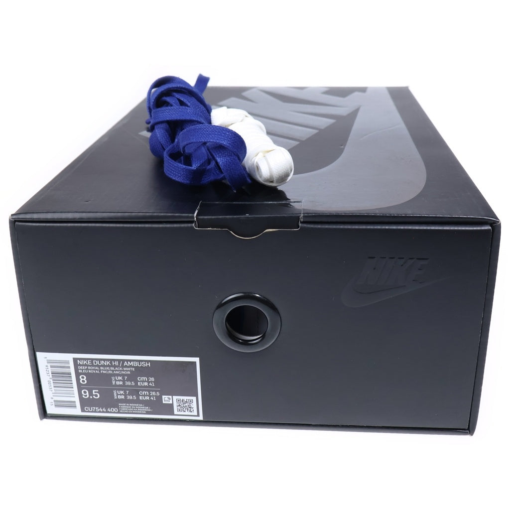 NIKE(ナイキ) ×AMBUSH DUNK HIGH DEEP ROYAL CU7544-400 アンブッシュ ダンク ディープロイヤル ハイカットスニーカー ブルー/ホワイト US8/26cm