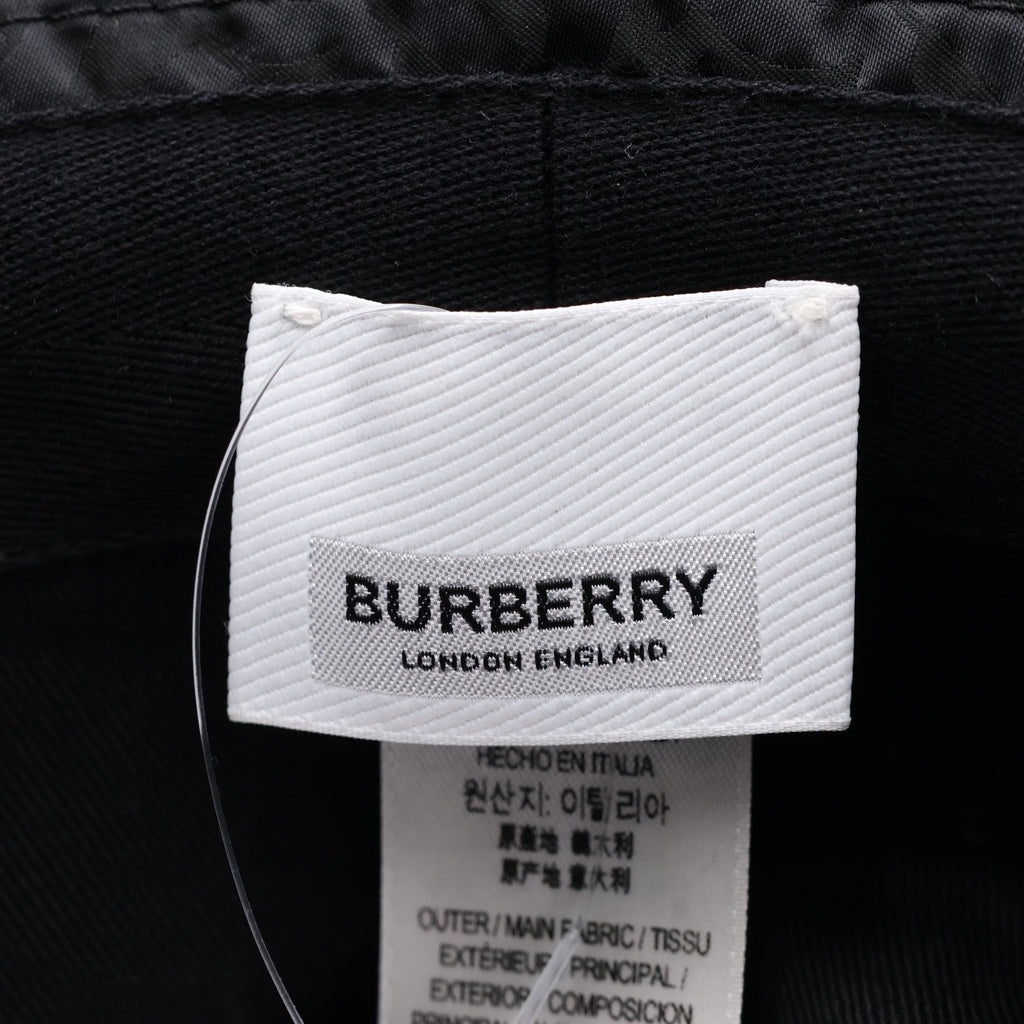 BURBERRY(バーバリー) モノグラム バケットハット 帽子 ブラック 8031026