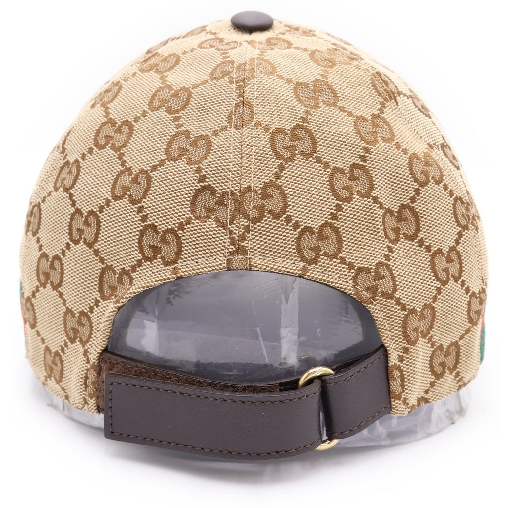 GUCCI(グッチ) GGキャンバス ジャガード ベースボールキャップ 帽子 ブラウン/ベージュ 200035 レディース