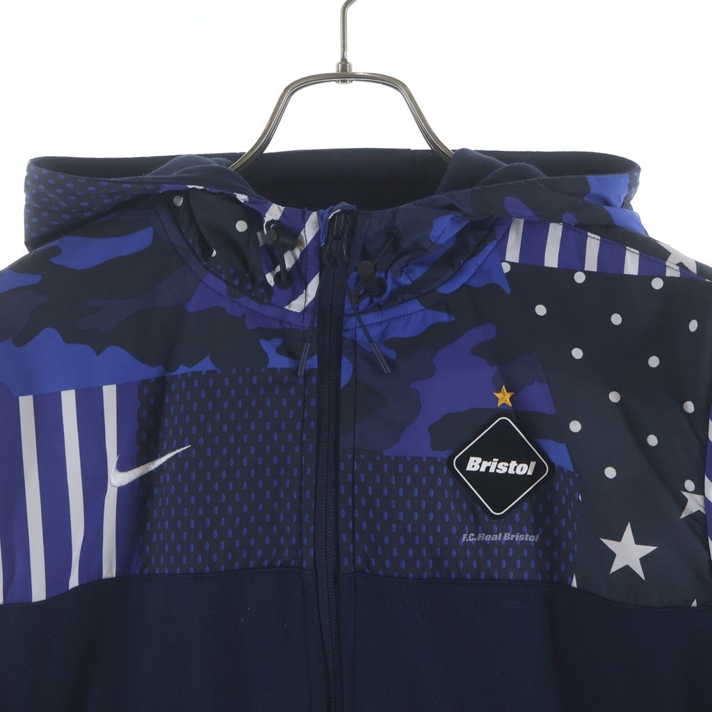 NIKE(ナイキ) ×F.C.Real Bristol FCRB ジップアップ スウェットパーカー ネイビー 823123-450