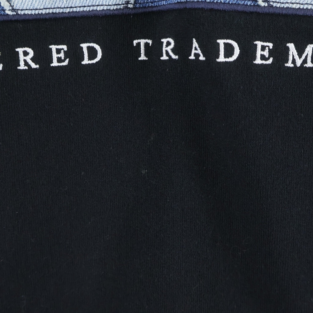 SUPREME(シュプリーム) 21SS Denim Logo Hooded Sweatshirt デニム ロゴ フーデッド スウェットシャツ プルオーバーパーカー ブラック