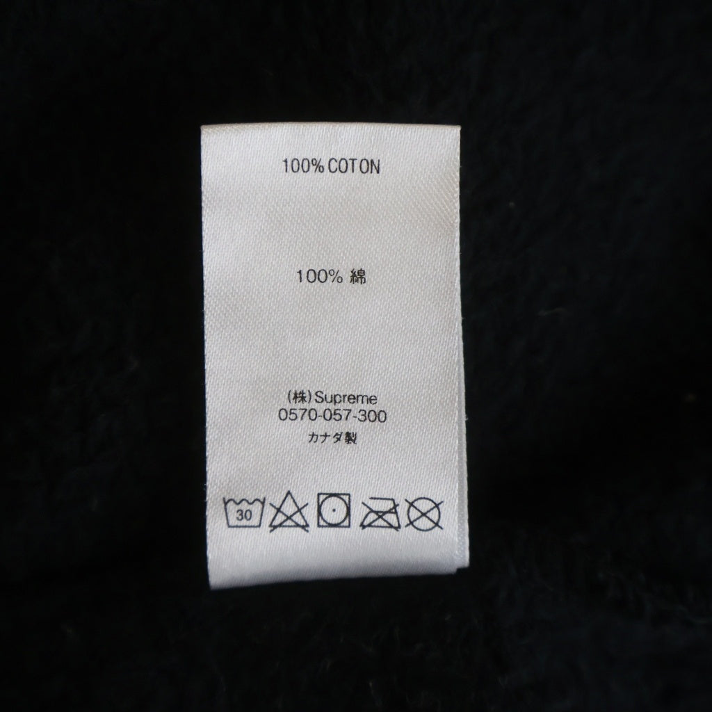 SUPREME(シュプリーム) 21SS Denim Logo Hooded Sweatshirt デニム ロゴ フーデッド スウェットシャツ プルオーバーパーカー ブラック