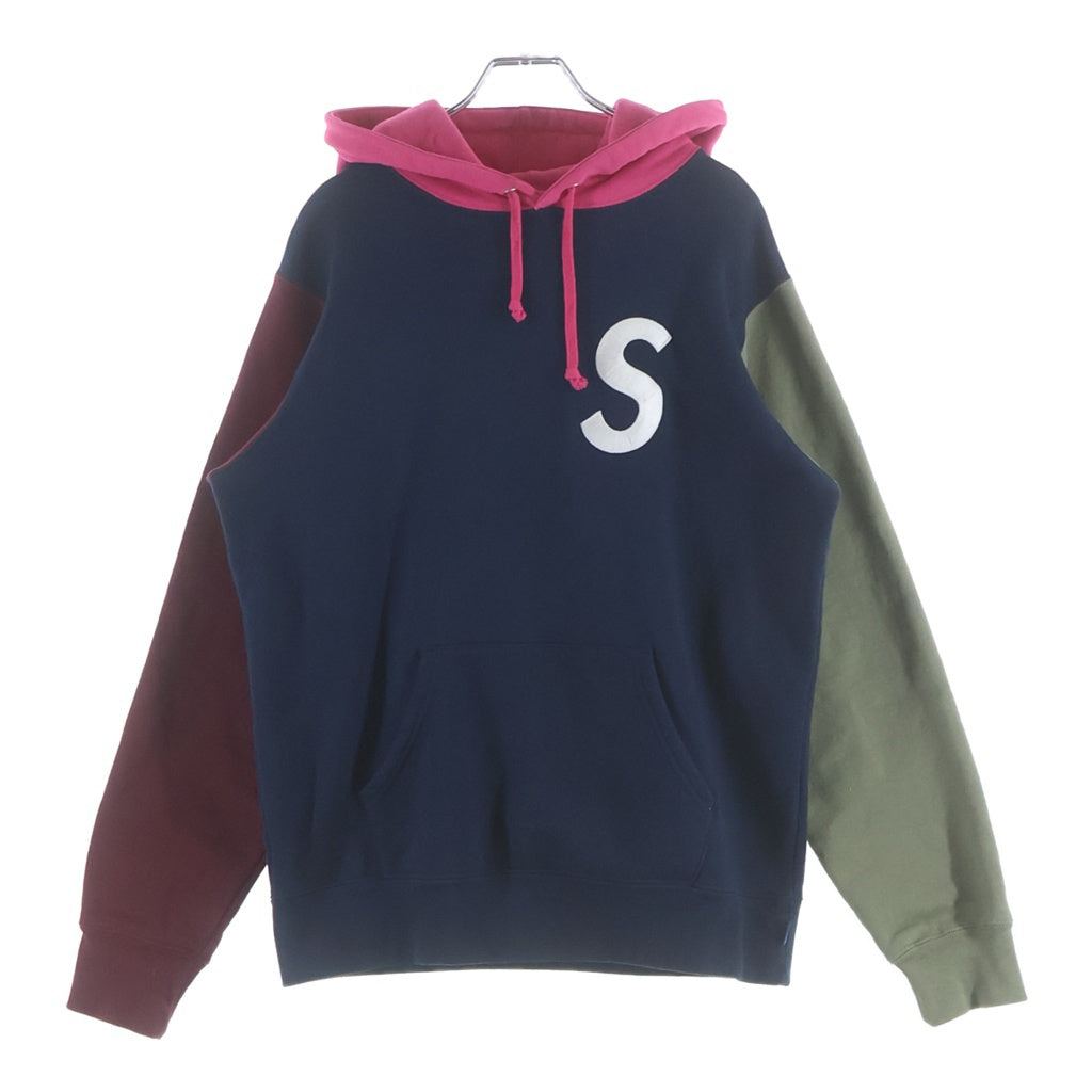 SUPREME(シュプリーム) 19SS S Logo Colorblocked Hooded Sweatshirt Sロゴ カラーブロック フーデッド スウェットシャツ プルオーバーパーカー マルチ