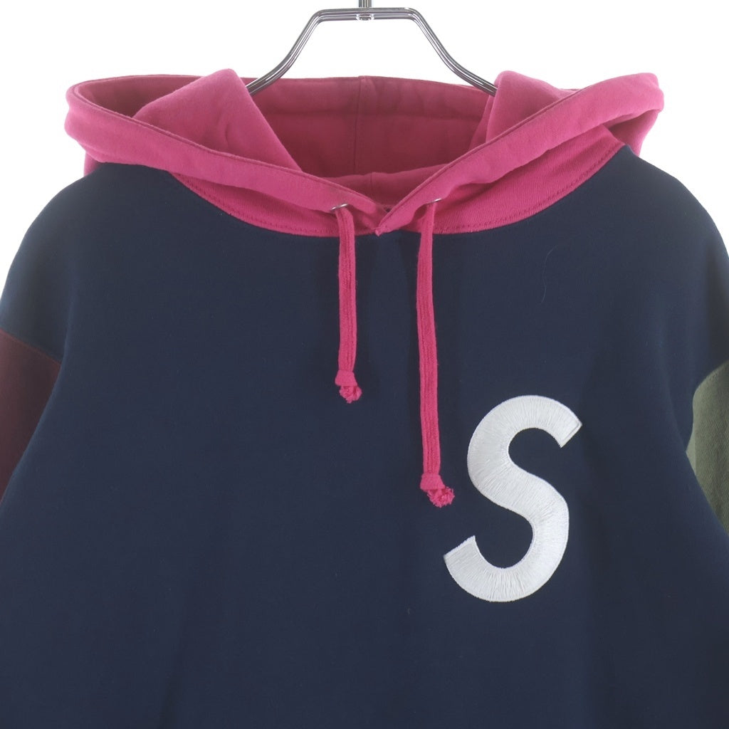 SUPREME(シュプリーム) 19SS S Logo Colorblocked Hooded Sweatshirt Sロゴ カラーブロック フーデッド スウェットシャツ プルオーバーパーカー マルチ