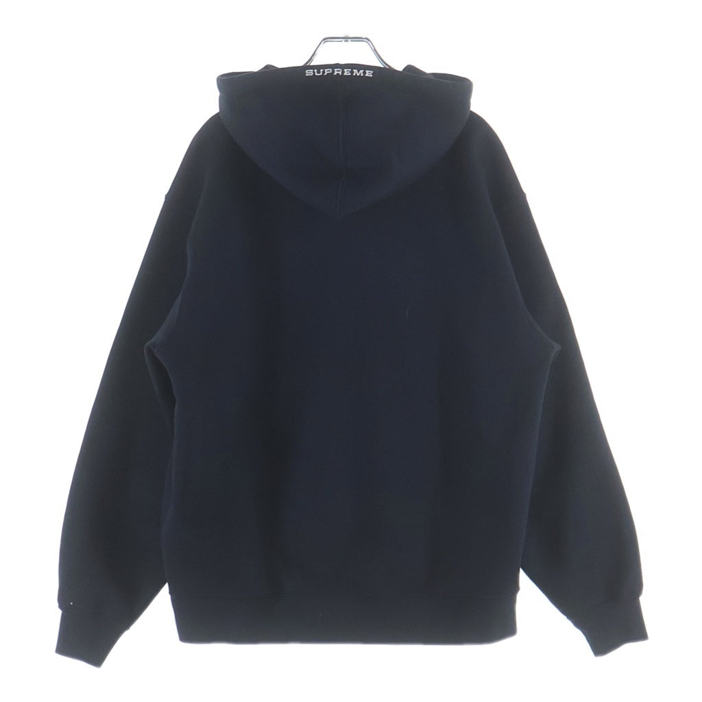 SUPREME(シュプリーム) 21SS ×NIKE Half Zip Hooded Sweatshirt ナイキ ロゴエンブロイダリー ハーフジップ フーデッド スウェット パーカー ブラック DB2842-010