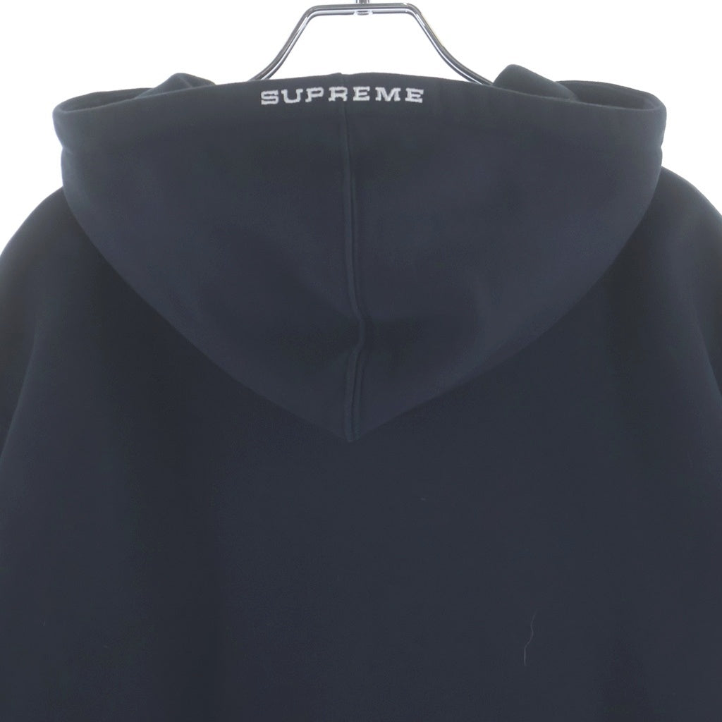 SUPREME(シュプリーム) 21SS ×NIKE Half Zip Hooded Sweatshirt ナイキ ロゴエンブロイダリー ハーフジップ フーデッド スウェット パーカー ブラック DB2842-010