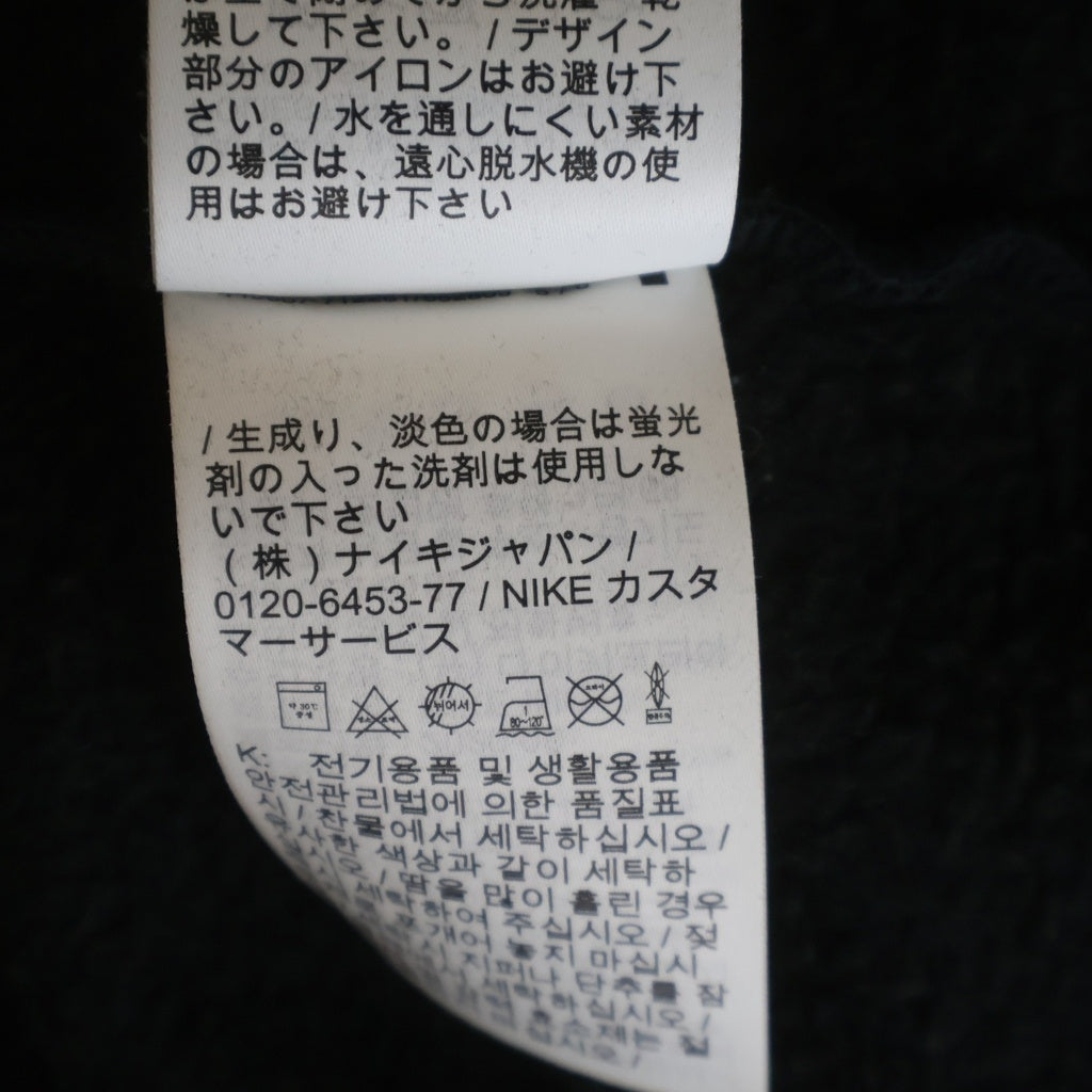 SUPREME(シュプリーム) 21SS ×NIKE Half Zip Hooded Sweatshirt ナイキ ロゴエンブロイダリー ハーフジップ フーデッド スウェット パーカー ブラック DB2842-010