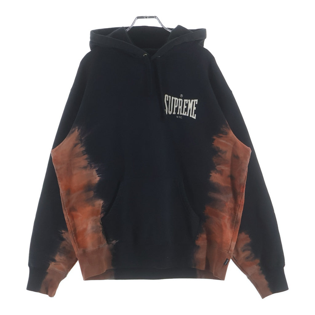 SUPREME(シュプリーム) 21AW Bleached Hooded Sweatshirt ブリーチド フーデッド スウェットシャツ プルオーバーパーカー ブラック