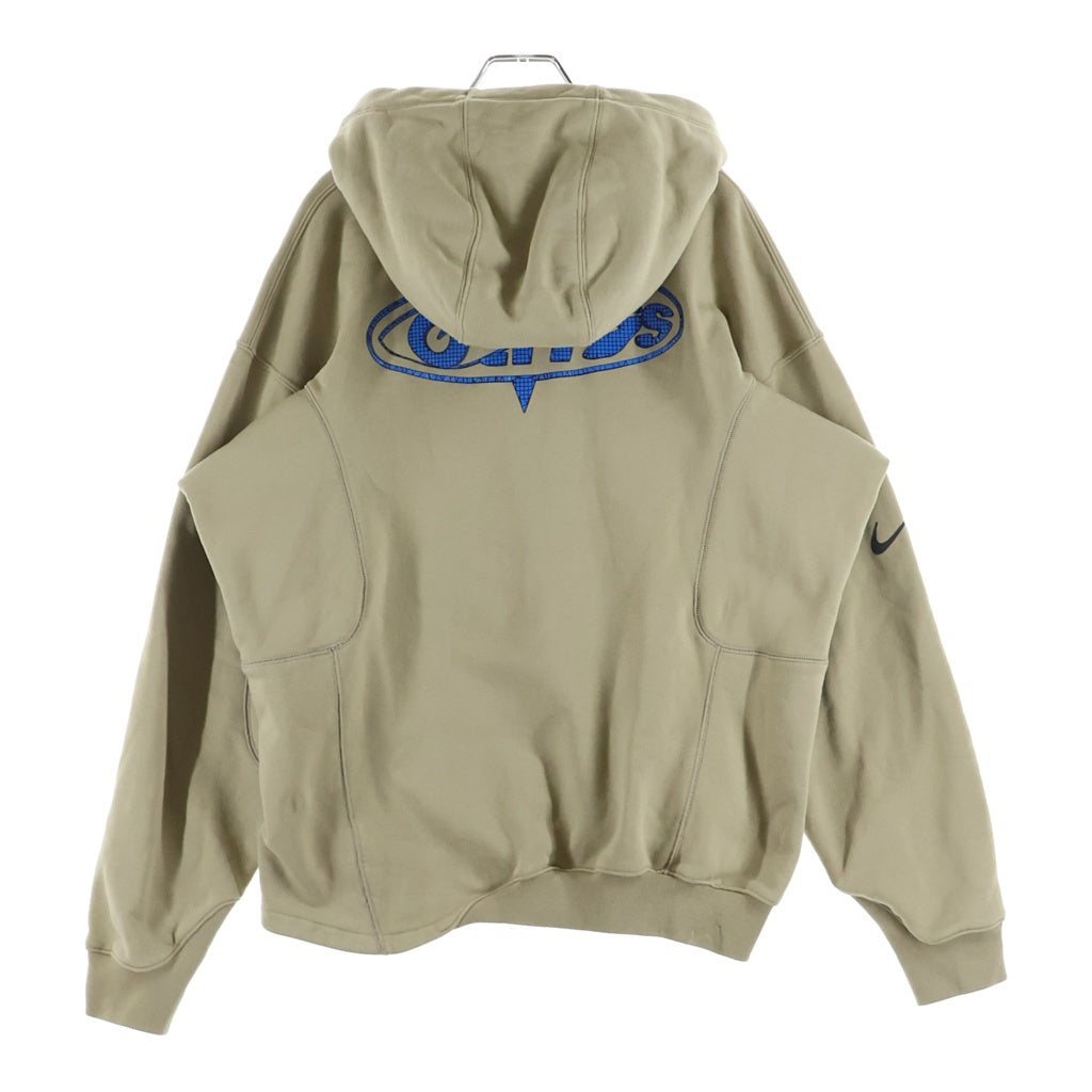 OFF-WHITE(オフホワイト) ×NIKE AS M NRG FLC HOODIE ナイキ ロゴ刺繍 スウェット プルオーバー パーカー ベージュ DN1760-247