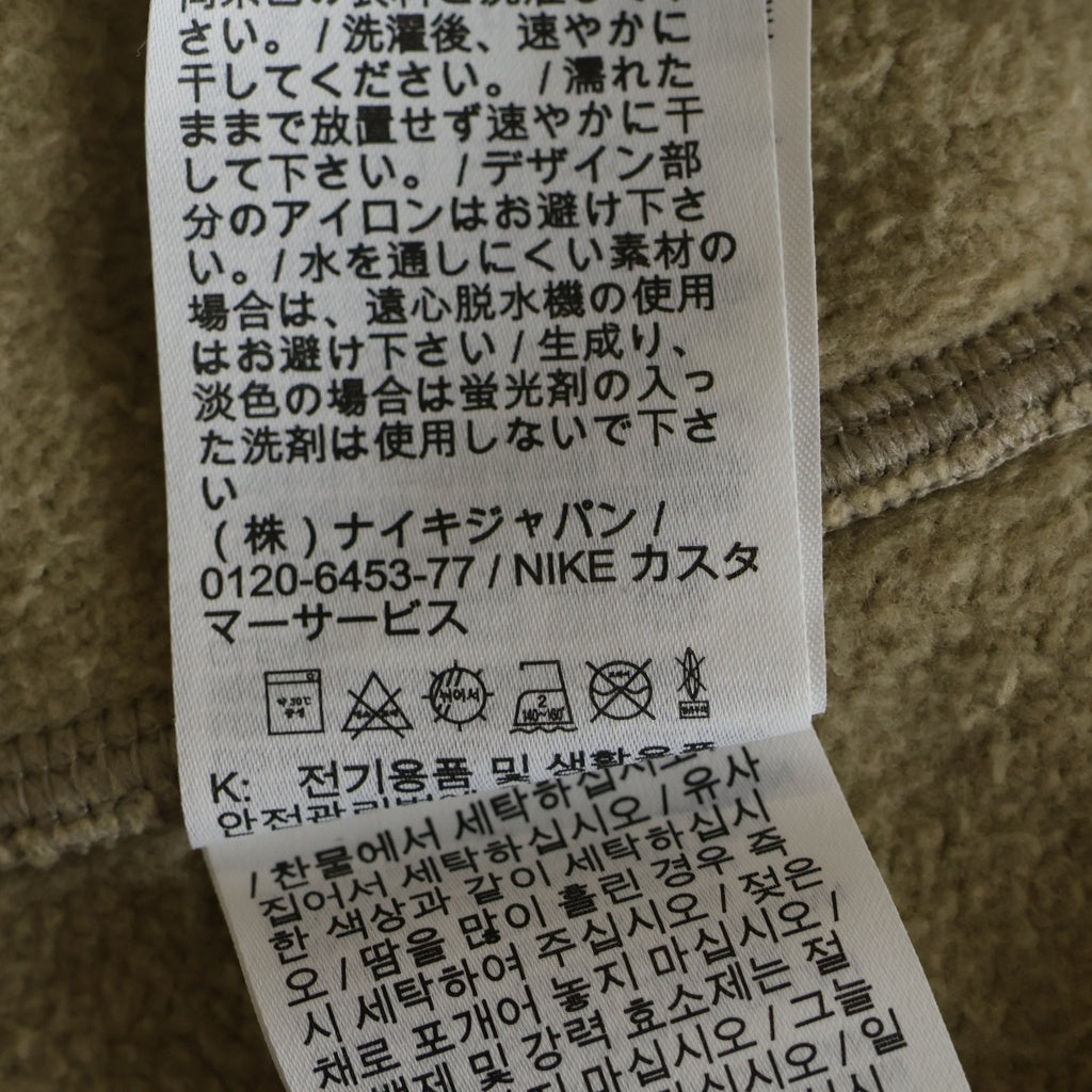 OFF-WHITE(オフホワイト) ×NIKE AS M NRG FLC HOODIE ナイキ ロゴ刺繍 スウェット プルオーバー パーカー ベージュ DN1760-247