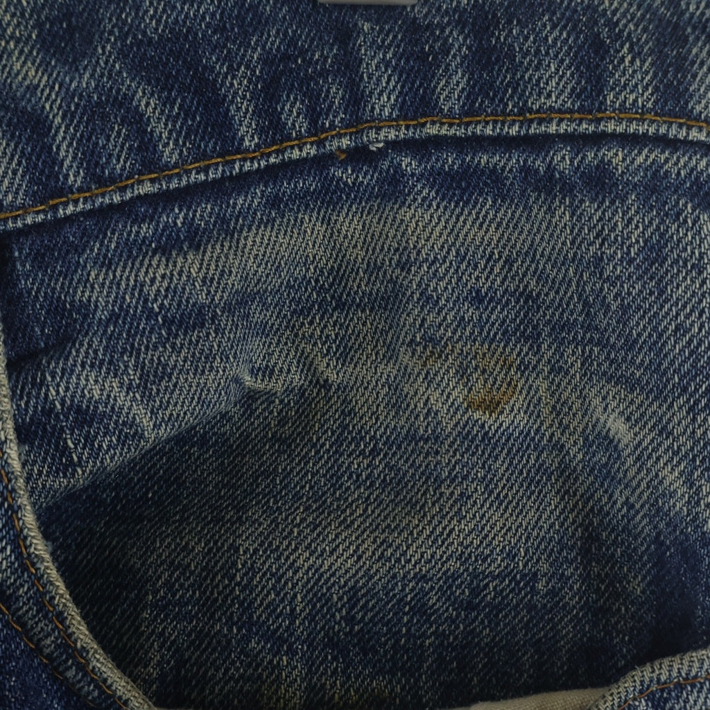 Levi's(リーバイス) 60-70S 505 BIG E ボタン裏刻印 5 ジップフライデニムパンツ ジーンズ 耳付き インディゴ