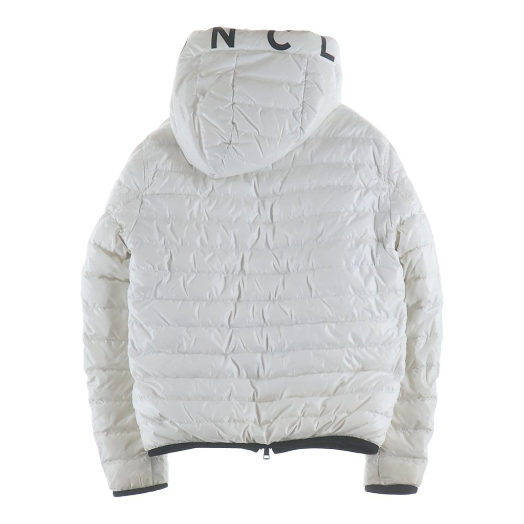 MONCLER(モンクレール) 21SS KRIM GIUBBOTTO フードロゴリバーシブルダウンジャケット ホワイト/ブラック G10911A52N70