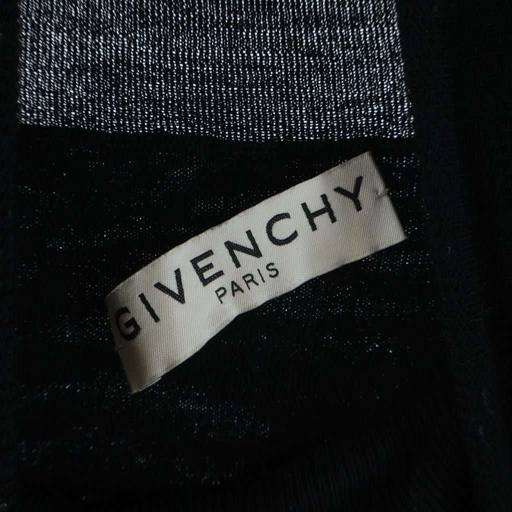 GIVENCHY(ジバンシィ) ロゴテープデザイン ウール タートルネック ニットセーター ブラック