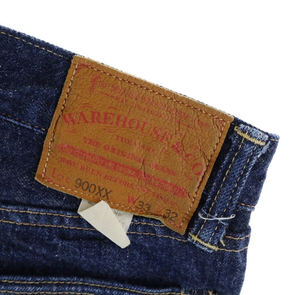 WAREHOUSE(ウェアハウス) 900XX STRAIGHT DENIM PANTS ボタンフライ ストレート デニム パンツ ジーンズ インディゴ