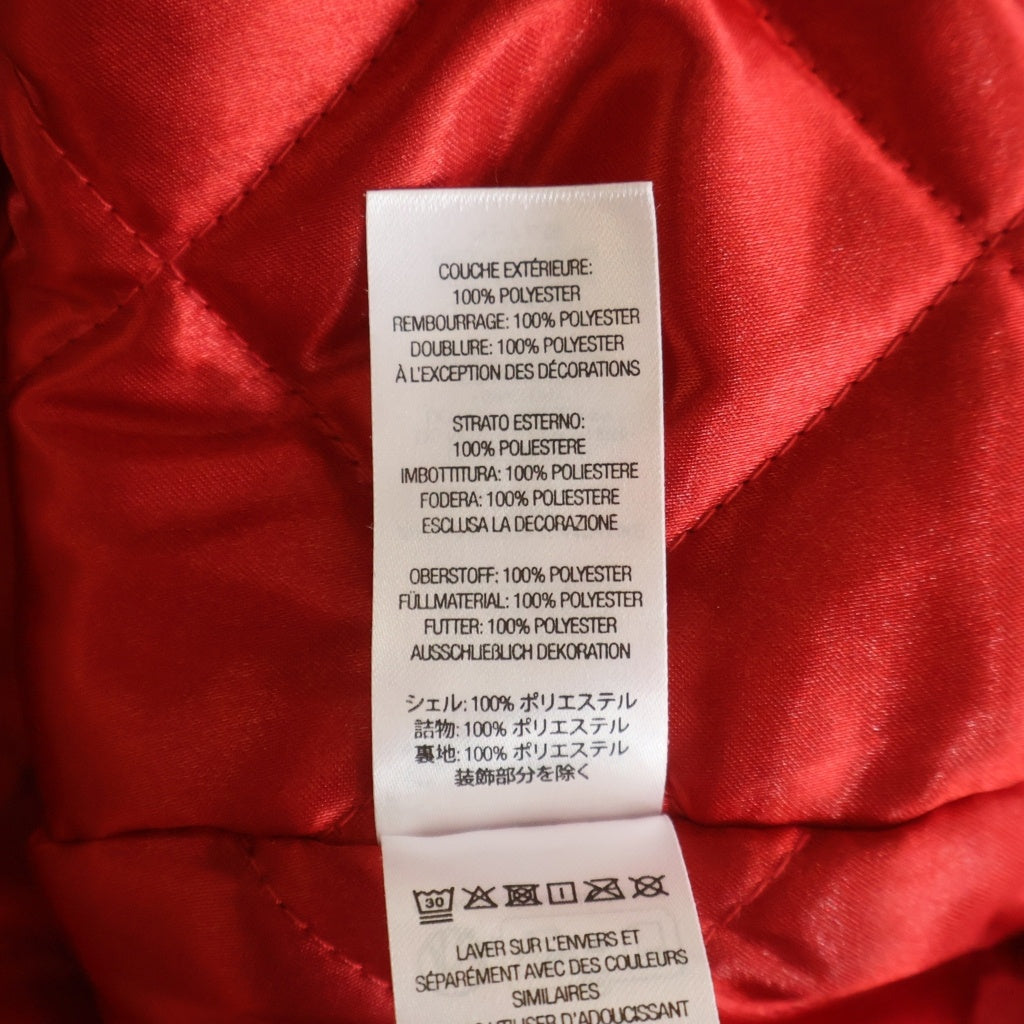 SUPREME(シュプリーム) 24AW ×MITCHELL&NESS Satin Varsity Jacket ミッチェルアンドネス サテンバーシティジャケット レッド