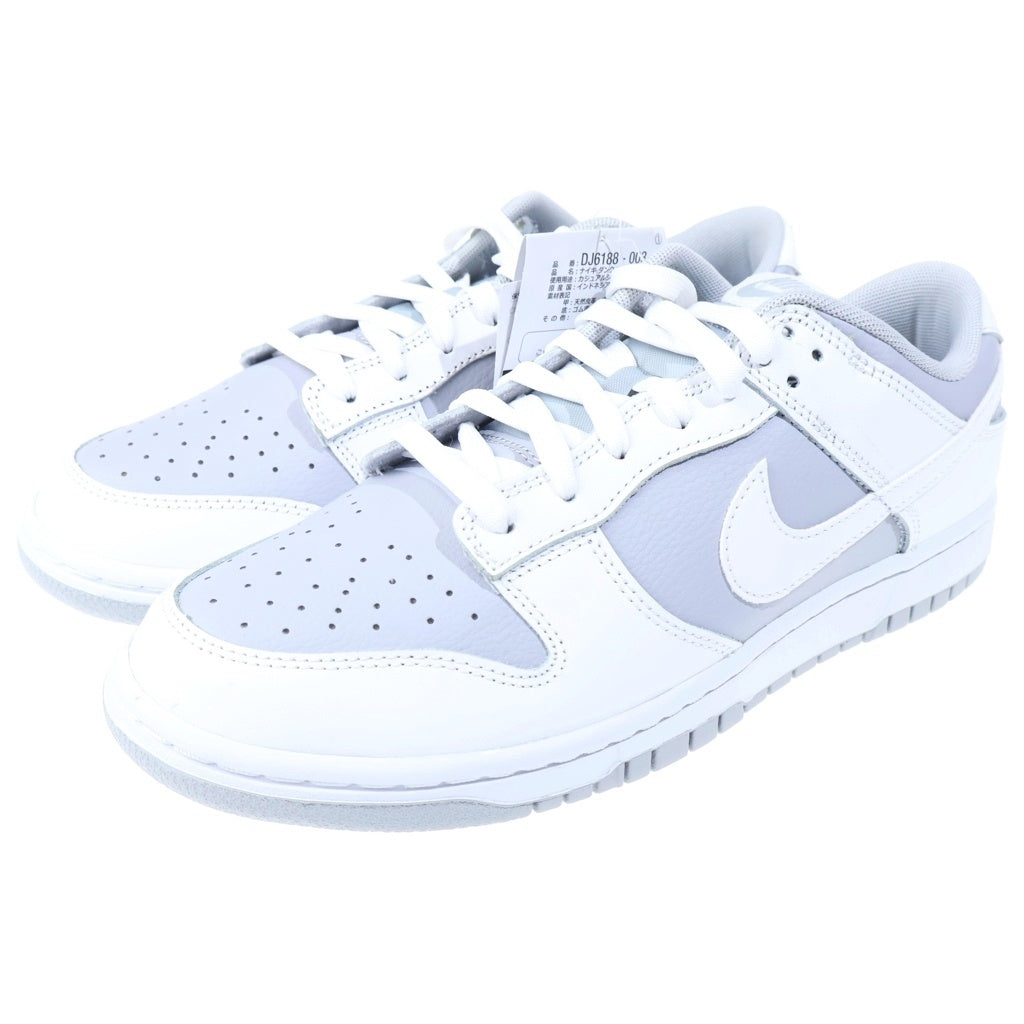 NIKE(ナイキ) DUNK LOW ダンク ローカットスニーカー ホワイト/グレー US8.5/26.5cm DJ6188-003