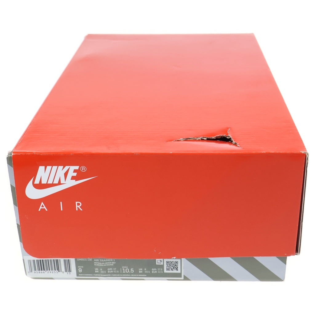 NIKE(ナイキ) AIR TRAINER 1 CHLOROPHYLL エアトレーナー クロロフィル ローカットスニーカー ホワイト/グレー US9/27cm DM0521-100