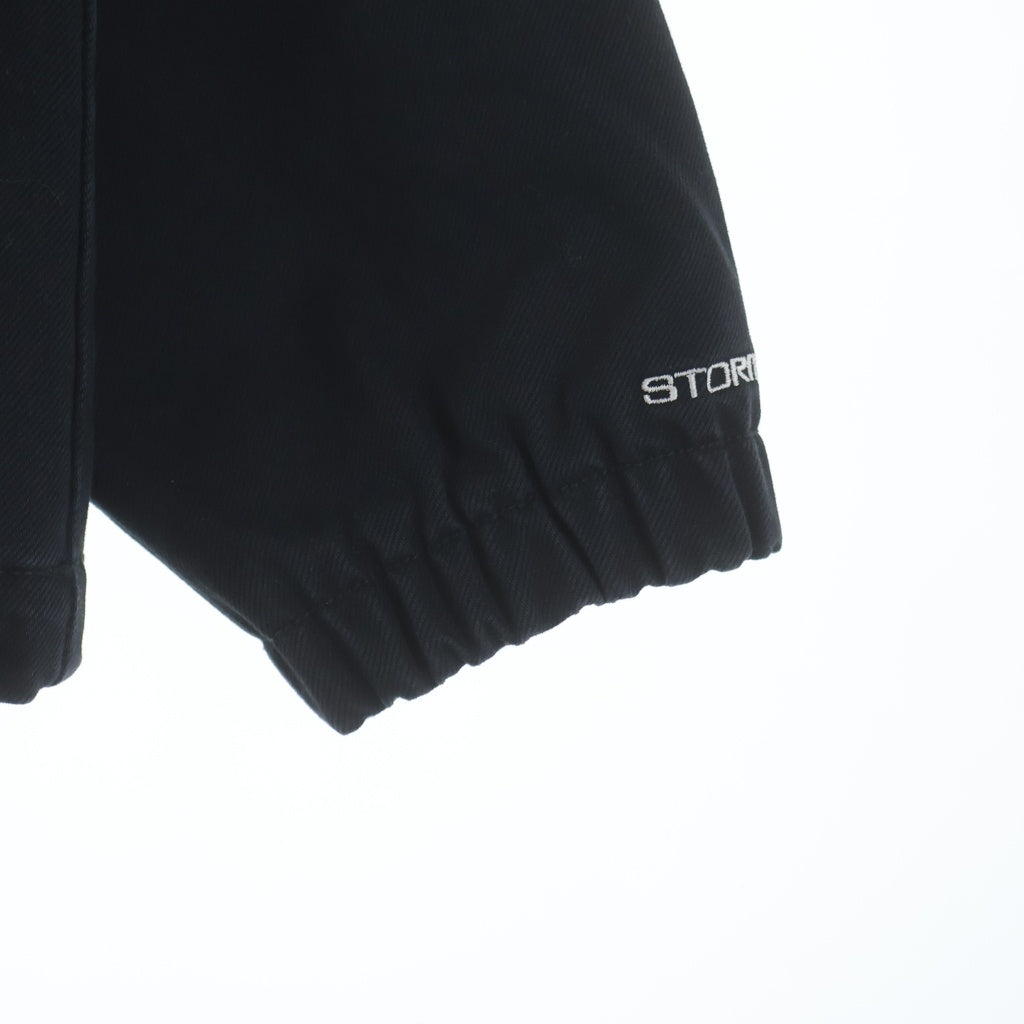 NIKE ACG(ナイキエーシージー) 22AW ×Denim Pullover シュプリーム ロゴ刺繍 デニム ハーフジップ プルオーバー パーカー ジャケット ブラック DO7198-010