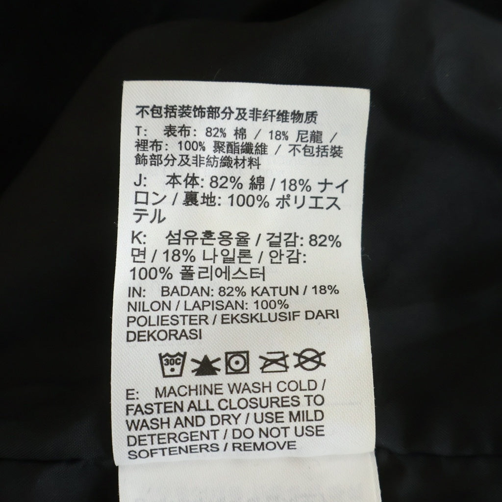 NIKE ACG(ナイキエーシージー) 22AW ×Denim Pullover シュプリーム ロゴ刺繍 デニム ハーフジップ プルオーバー パーカー ジャケット ブラック DO7198-010