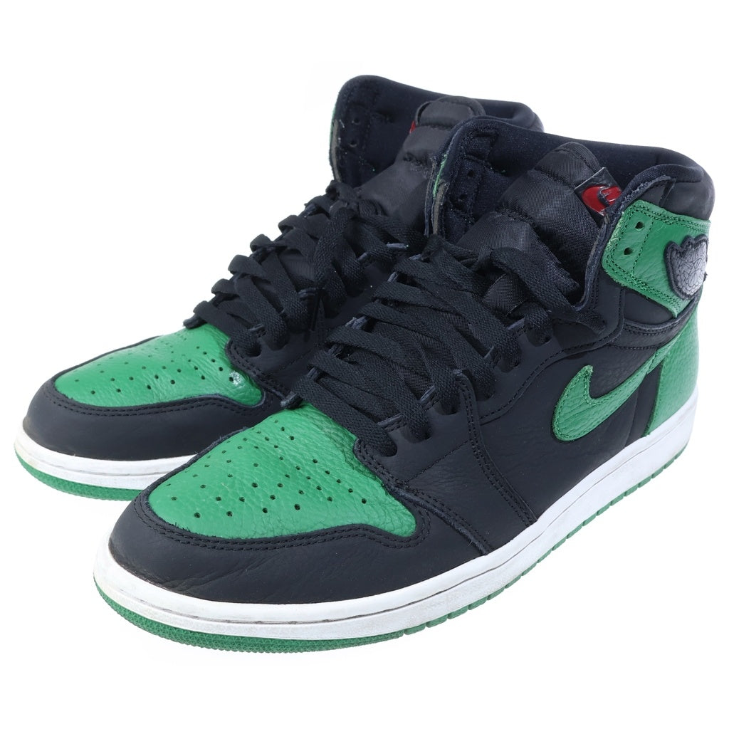 NIKE(ナイキ) AIR JORDAN 1 RETRO HIGH OG PINE GREEN エアジョーダン1 パイングリーン ハイカットスニーカー ブラック/グリーン US10.5/28.5cm 555088-030