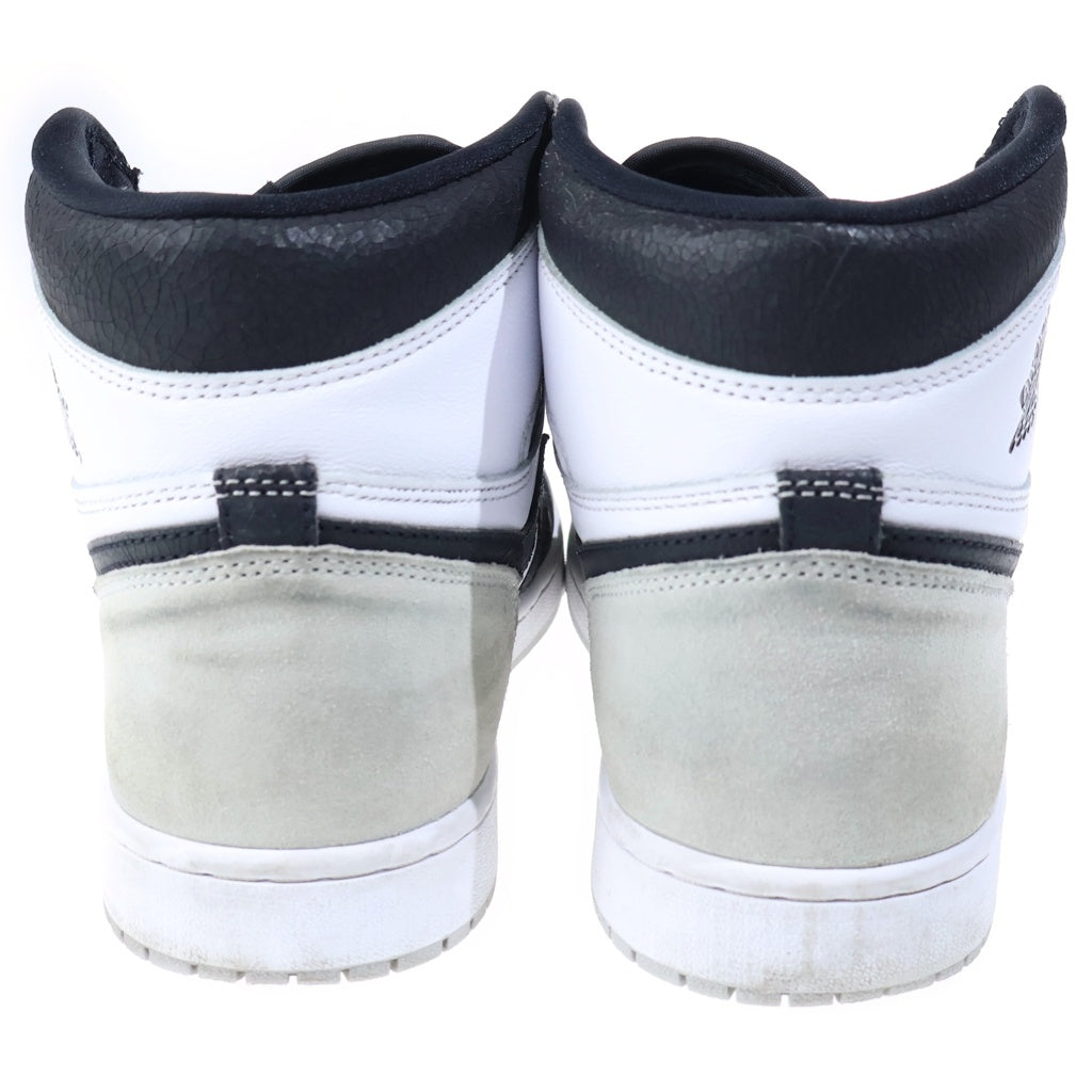 NIKE(ナイキ) AIR JORDAN 1 HIGH OG Bleached Coral エアジョーダン 1 ブリーチド コーラル ハイカットスニーカー グレー US10.5/28.5cm 555088-108