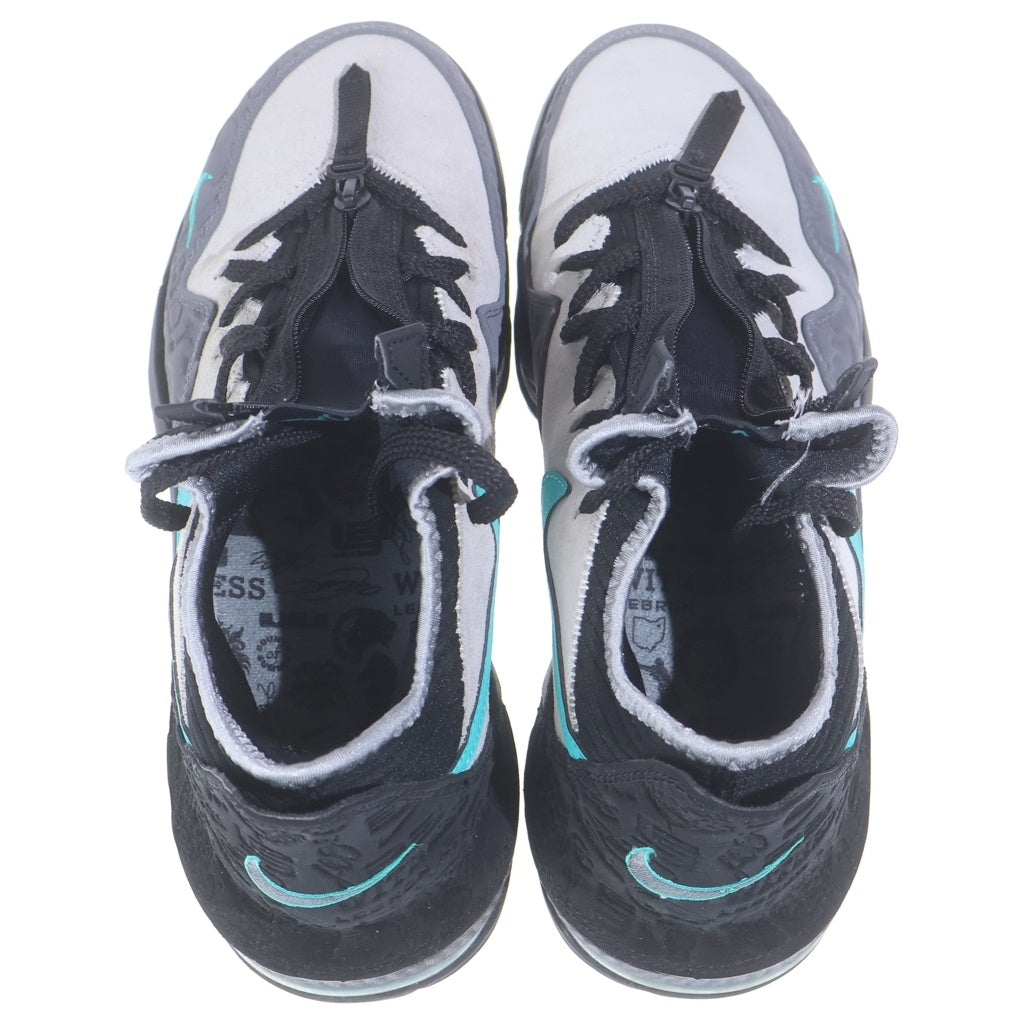 NIKE(ナイキ) ×atmos LEBRON 16 LOW AC アトモス レブロン16 ローカットスニーカー グレー/ブルー US10.5/28.5cm CD9471-003